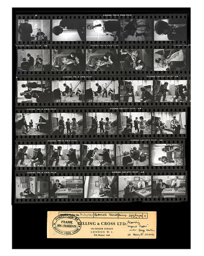 The Beatles at Abbey Road, Contact Sheet, ‘Found’ © Frank Herrmann at Proud Galleries London
