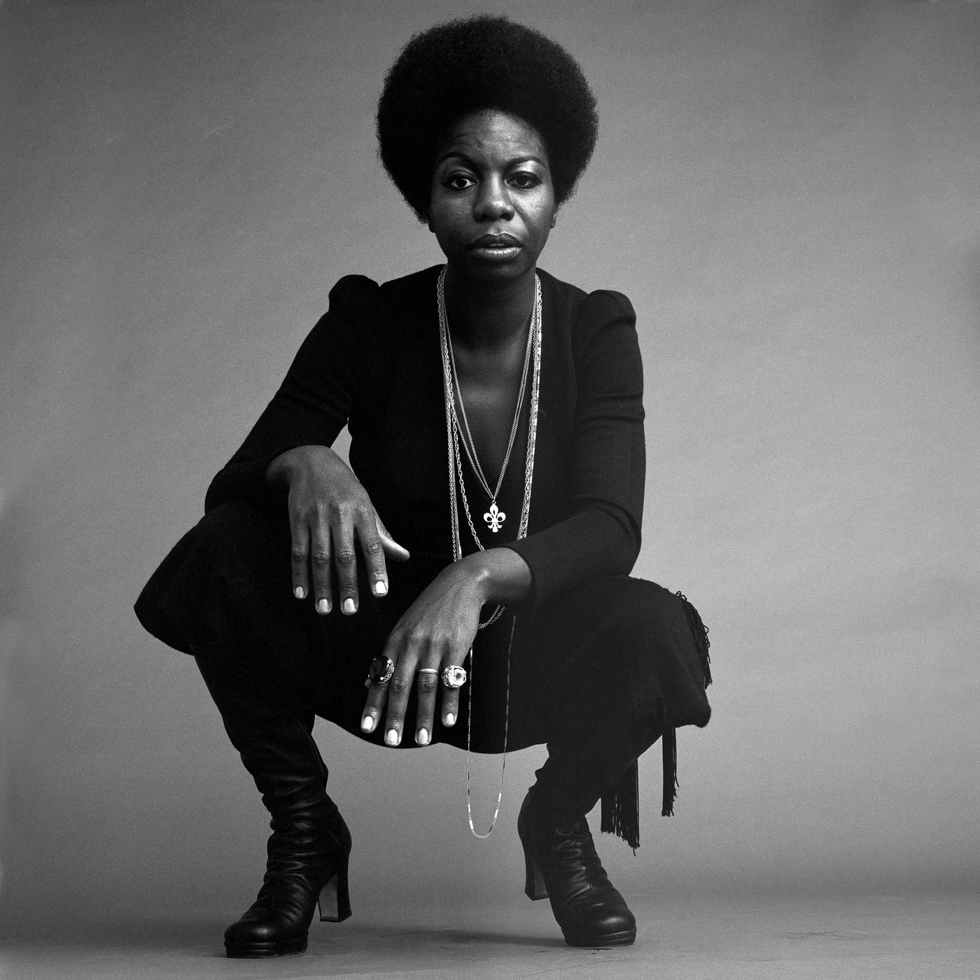 Nina Simone, 'Crouching' © Jack Robinson Archive at Proud Galleries London