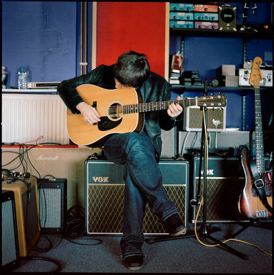 Oasis, Noel Gallagher, ‘At Wheeler’s End Studio, Colour’ © Jill Furmanovsky at Proud Galleries London