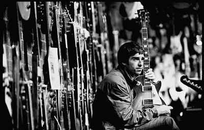 Oasis, Noel Gallagher, ‘At Music Ground Guitar Shop’ © Jill Furmanovsky at Proud Galleries London