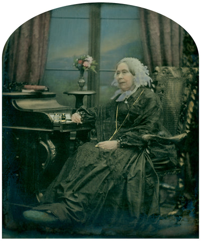 Victorian Stereoscopy card, Claudet Antoine (1797-1867), ‘Lady Mary Haughton Feilden, née Jackson (1778-1867)’ © Sir Brian May at Proud Galleries London