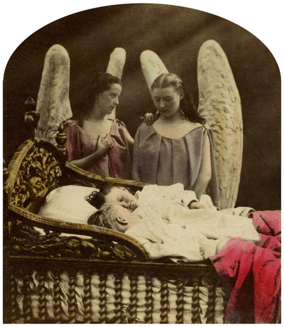 Victorian Stereoscopy, Silvester Alfred (1831-1886), after painting by Joshua Hargrave Sams Mann (c.1831-1886), ‘Guardian Angels’ © Sir Brian May at Proud Galleries London