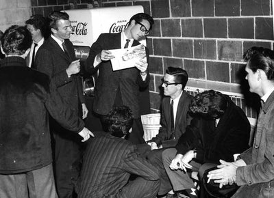 Buddy Holly, Dion di Mucci, Jerry Allison, Duane Eddy, ‘With The Crickets, Backstage’ © Lew Allen at Proud Galleries London