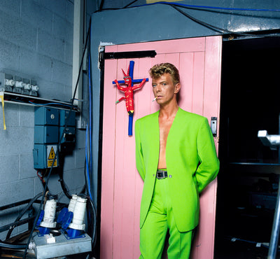 David Bowie, 'Green and Pink' © Brian Aris at Proud Galleries London