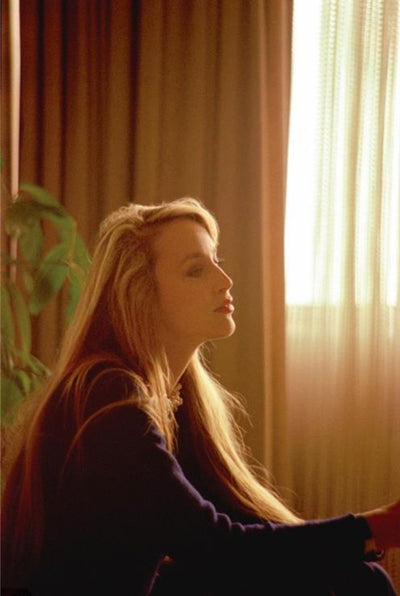 Jerry Hall, ‘Daydreaming at the Plaza Hotel’ 2020 © Bill Wyman Archive at Proud Galleries
