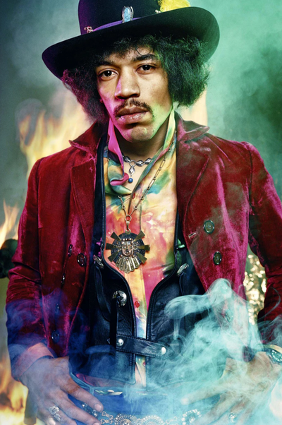 The Jimi Hendrix Experience, Jimi Hendrix, 'Smoke and Fire' © David Montgomery at Proud Galleries London