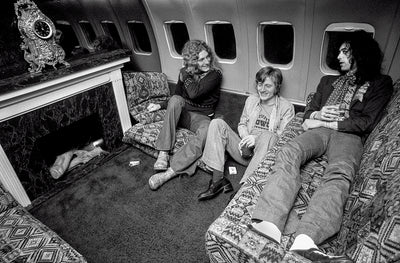 Led Zeppelin, Robert Plant, John Paul Jones, Jimmy Page, ‘Starship En Route, No.I’ © Michael Brennan at Proud Galleries, London