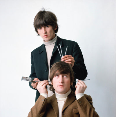 The Beatles, John Lennon, George Harrison, ‘Vale Studios, No.VI’ © Robert Whitaker at Proud Galleries, London