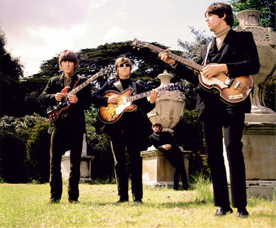 The Beatles, Paul McCartney, John Lennon, George Harrison, ‘In Chiswick Park for Promo Films Paperback Writer & Rain’ © Robert Whitaker at Proud Galleries, London