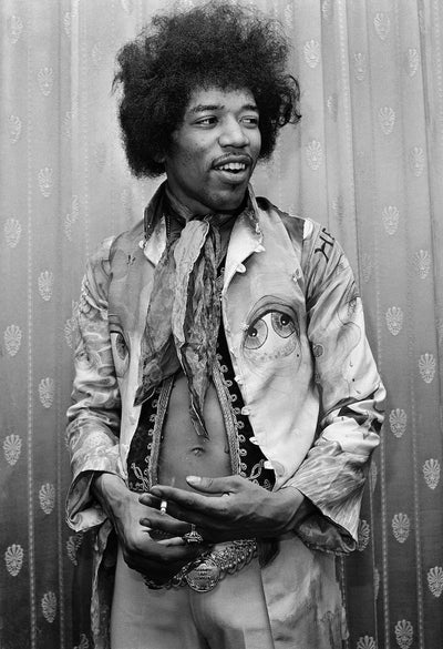 The Jimi Hendrix Experience, Jimi Hendrix, ‘Backstage, Saville Theatre’ © Alec Byrne at Proud Galleries
