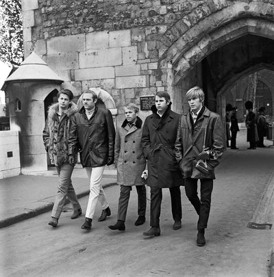 The Beach Boys, Brian Wilson, Mike Love, Bruce Johnston, Al Jardine, David Marks, ‘The Boys in London, Leaving the Tower’ at Proud Galleries London
