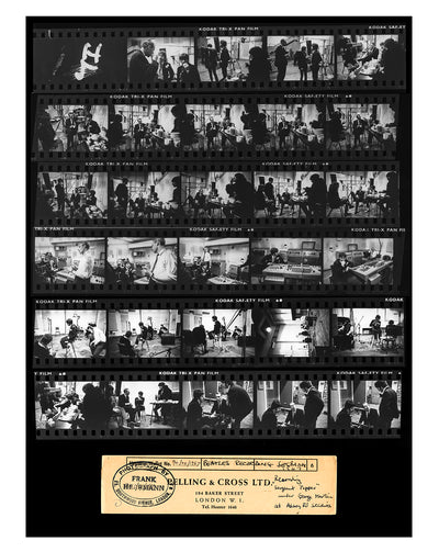 The Beatles at Abbey Road, Contact Sheet, ‘Lost’ © Frank Herrmann at Proud Galleries London