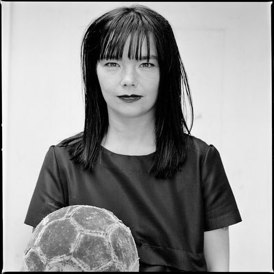 Björk, ‘Football, Studio Portrait’ © Jill Furmanovsky at Proud Galleries London