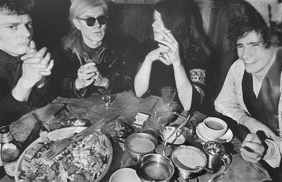 Andy Warhol, Janis Joplin, Tim Buckley, Paul Morrisey, ‘Max’s Kansas City’ © Elliott Landy at Proud Galleries London