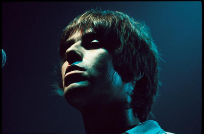 Oasis, Liam Gallagher, ‘At Cambridge Corn Exchange, Live on Stage, Colour’ © Jill Furmanovsky at Proud Galleries London