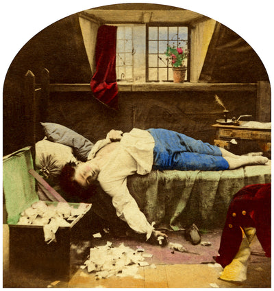 Victorian Stereoscopy, Henry Wallis (1830-1916), ‘The Death of Chatterton’ © Sir Brian May at Proud Galleries London