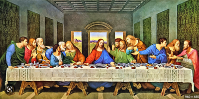 Victorian Stereoscopy, ‘Last Supper’ © Sir Brian May at Proud Galleries London