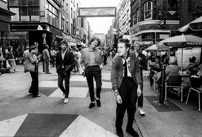 The Sex Pistols, ‘A Stroll on Carnaby Street’ © Ray Stevenson at Proud Galleries London