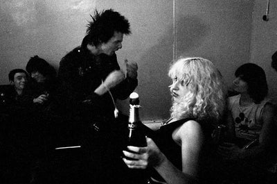 Sid Vicious, Nancy Spungen, ‘At a Ramones Gig, Roundhouse, Backstage’ © Jill Furmanovsky at Proud Galleries London