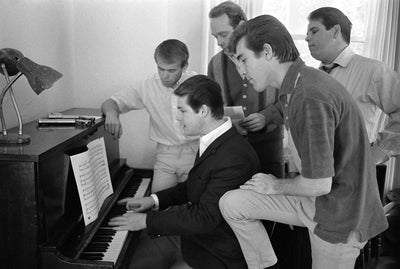 The Beach Boys, Brian Wilson, Mike Love, Bruce Johnston, Al Jardine, David Marks, ‘At the Piano Rehearsing’ at Proud Galleries London