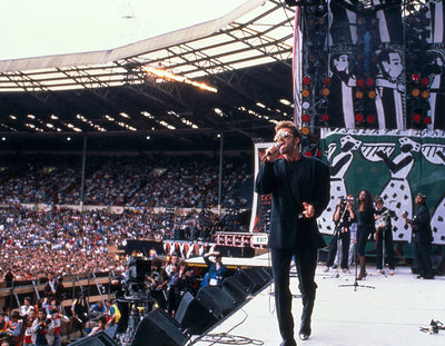 George Michael, ‘Nelson Madela 70th Birthday at Wembley Stadium, Live on Stage, No.I’ © Brian Aris at Proud Galleries London