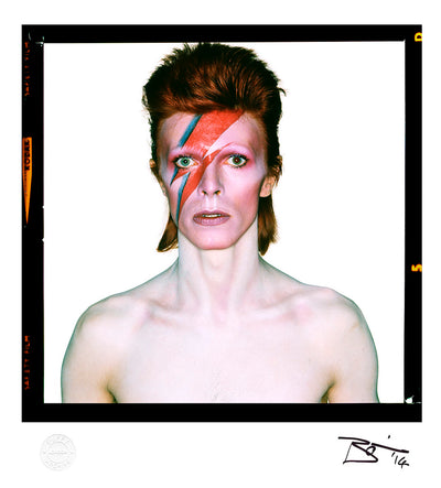 David Bowie, 'Aladdin Sane Eyes Open Portrait (Hand signed by David Bowie)' © Duffy at Proud Galleries, London