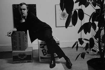 David Whitney, ‘Posing With an Andy Warhol's Brillo Box Installation’ © David McCabe at Proud Galleries, London