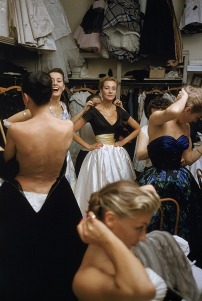 Fashion, 'Backstage at Pierre Balmain Couture Show, No.I' © Mark Shaw at Proud Galleries, London