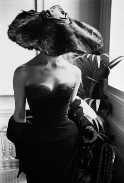 Fashion, Christian Dior, ‘Gown and Fur Hat’ © Mark Shaw at Proud Galleries, London