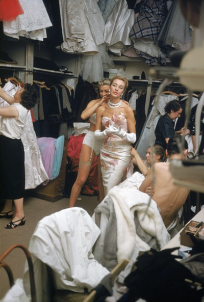 Fashion, 'Backstage at Pierre Balmain Couture Show, No.III' © Mark Shaw at Proud Galleries, London