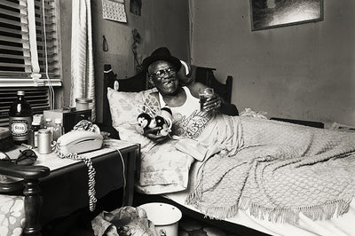 Furry Lewis, ‘In Bed with Wind-up Toy & Hat’ © Norman Seeff at Proud Galleries