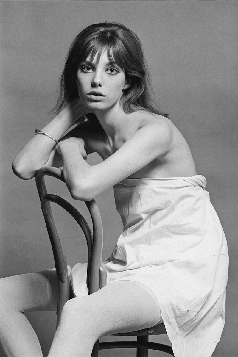 Jane Birkin, ‘Posing While Sitting on a Chair’ © Eric Swayne at Proud ...