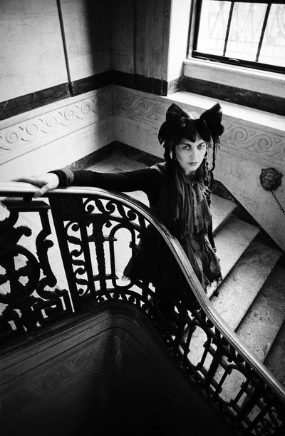 Lene Lovich, ‘Posing in Stairs’ © Michael Grecco at Proud Galleries, London