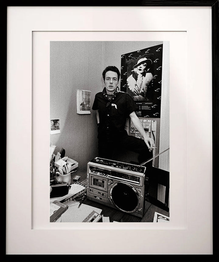 The Clash, Joe Strummer, 'Home Play Loud' © Adrian Boot at