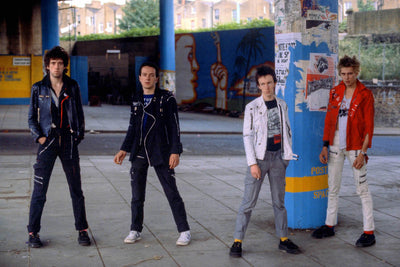 The Clash, Topper Headon, Joe Strummer, Mick Jones, Paul Simonon, ‘Westway Photo Session, No.V’ © Adrian Boot at Proud Galleries