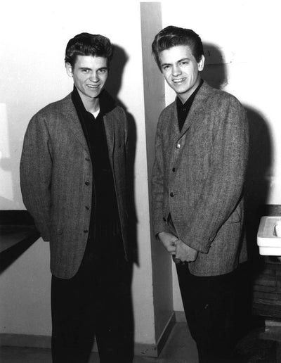 The Everly Brothers, Don Everly, Phil Everly, ‘Auditorium Theatre, Backstage’ © Lew Allen at Proud Galleries London