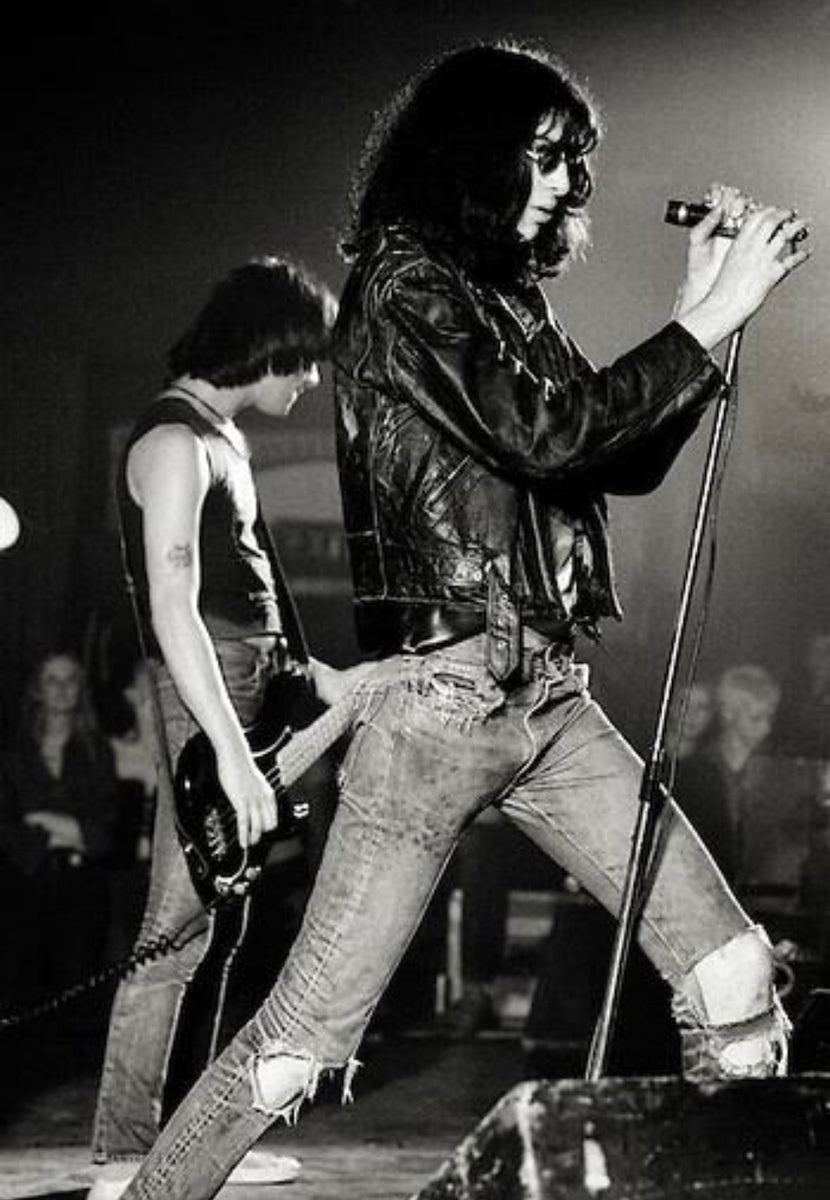 The Ramones, Joey Ramone, Dee Dee Ramone, ‘Live on Stage’ © Adrian Boot ...