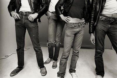 The Ramones, Joey Ramone, Johnny Ramone, Dee Dee Ramone, Tommy Ramone, ‘Jeans & Keds’ © Norman Seeff