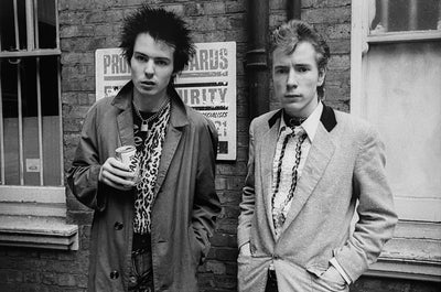 Sex Pistols, Sid Vicious and Johnny Rotten, ‘Oxford Street Glitterbest Photosession, No.II’ © Adrian Boot at Proud Galleries