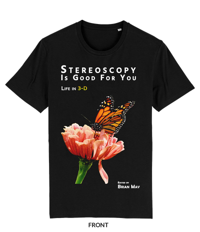 EXHIBITION T-SHIRT / BRIAN MAY / STEREOSCOPY IS GOOD FOR YOU: LIFE IN 3-D © Brian May at Proud Galleries London
